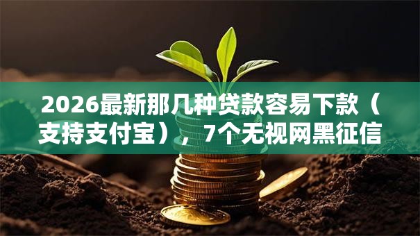 2026最新那几种贷款容易下款（支持支付宝），7个无视网黑征信黑5000贷款口子无私分享
