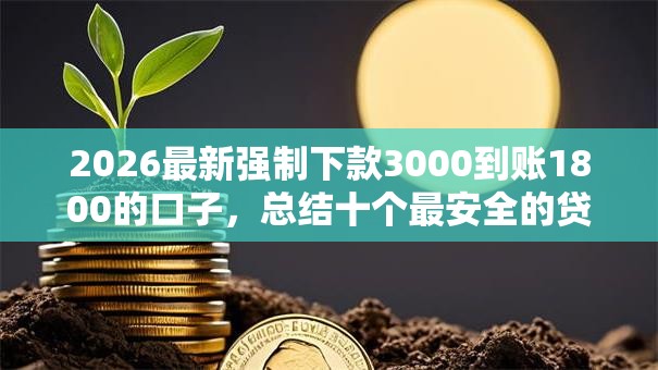 2026最新强制下款3000到账1800的口子，总结十个最安全的贷款平台！