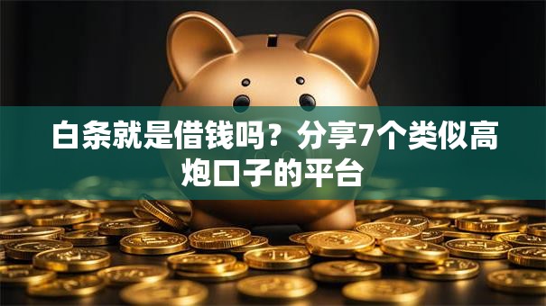 白条就是借钱吗？分享7个类似高炮口子的平台