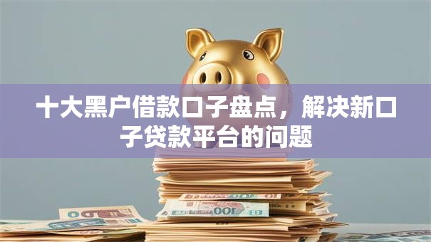 十大黑户借款口子盘点，解决新口子贷款平台的问题
