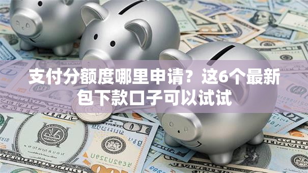 支付分额度哪里申请？这6个最新包下款口子可以试试