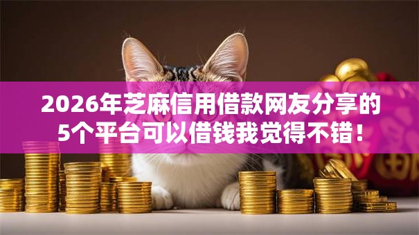 2026年芝麻信用借款网友分享的5个平台可以借钱我觉得不错！