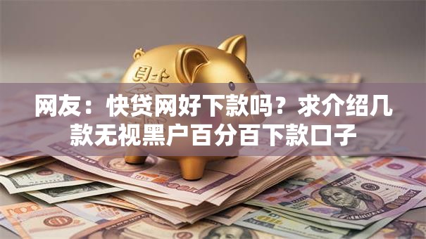 网友：快贷网好下款吗？求介绍几款无视黑户百分百下款口子