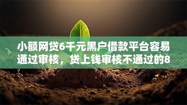 小额网贷6千元黑户借款平台容易通过审核,贷上钱审核不通过的8个平台介绍 小额网贷6千元黑户借款平台容易通过审核,贷上钱审核不通过的8个平台介绍
