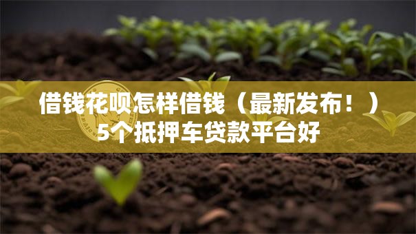 借钱花呗怎样借钱(最新发布!)5个抵押车贷款平台好 借钱花呗怎样借钱(最新发布!)5个抵押车贷款平台好