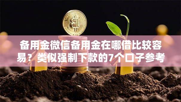 备用金微信备用金在哪借比较容易？类似强制下款的7个口子参考