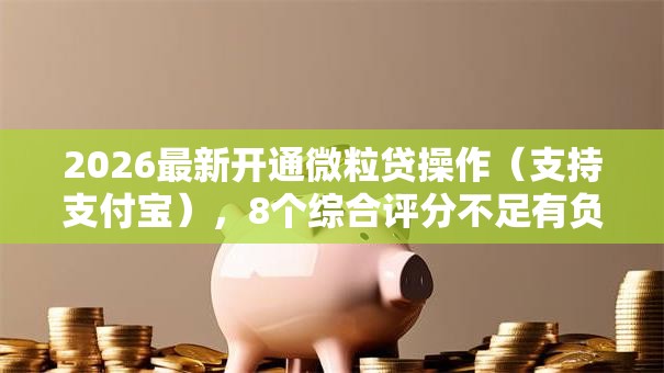 2026最新开通微粒贷操作（支持支付宝），8个综合评分不足有负债都能下款软件无私分享