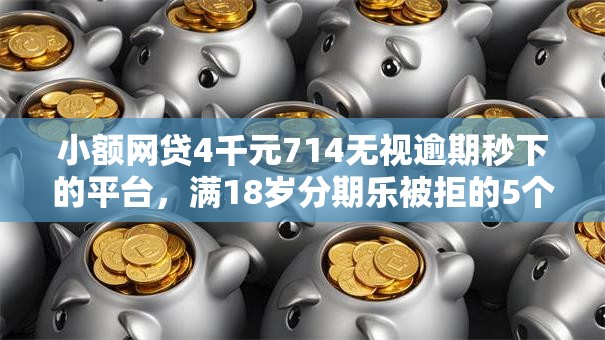 小额网贷4千元714无视逾期秒下的平台，满18岁分期乐被拒的5个平台介绍