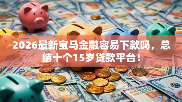 2026最新宝马金融容易下款吗，总结十个15岁贷款平台！