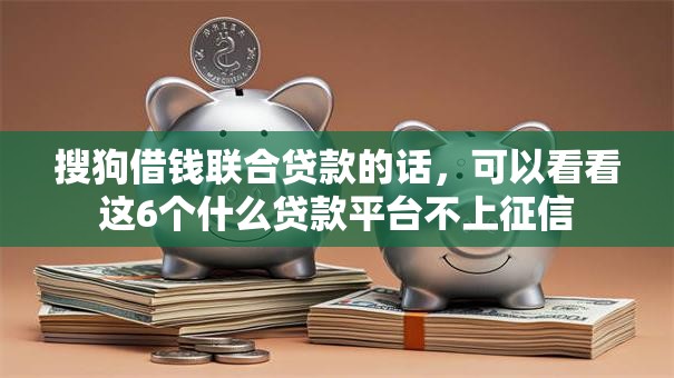 搜狗借钱联合贷款的话,可以看看这6个什么贷款平台不上征信 搜狗借钱联合贷款的话,可以看看这6个什么贷款平台不上征信