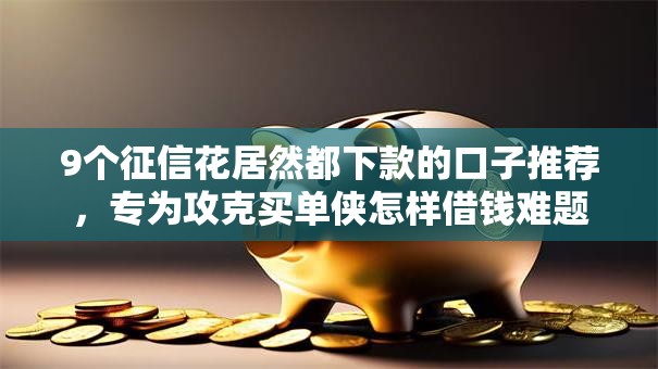 9个征信花居然都下款的口子推荐,专为攻克买单侠怎样借钱难题 9个征信花居然都下款的口子推荐,专为攻克买单侠怎样借钱难题