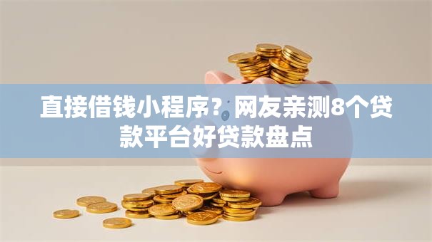 直接借钱小程序？网友亲测8个贷款平台好贷款盘点