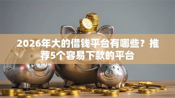2026年大的借钱平台有哪些？推荐5个容易下款的平台