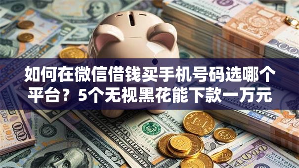 如何在微信借钱买手机号码选哪个平台？5个无视黑花能下款一万元口子推荐