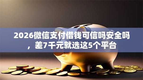 2026微信支付借钱可信吗安全吗，差7千元就选这5个平台