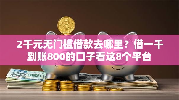 2千元无门槛借款去哪里?借一千到账800的口子看这8个平台 2千元无门槛借款去哪里?借一千到账800的口子看这8个平台