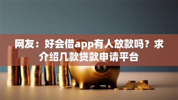 网友：好会借app有人放款吗？求介绍几款贷款申请平台