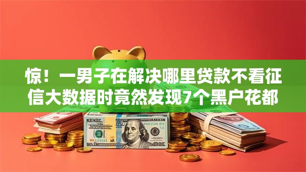 惊！一男子在解决哪里贷款不看征信大数据时竟然发现7个黑户花都能下款的平台啊，事后分享了出来