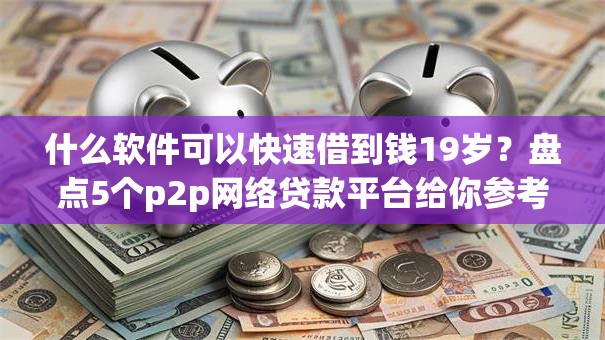 什么软件可以快速借到钱19岁？盘点5个p2p网络贷款平台给你参考