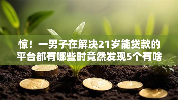 惊！一男子在解决21岁能贷款的平台都有哪些时竟然发现5个有啥贷款平台容易过的，事后分享了出来