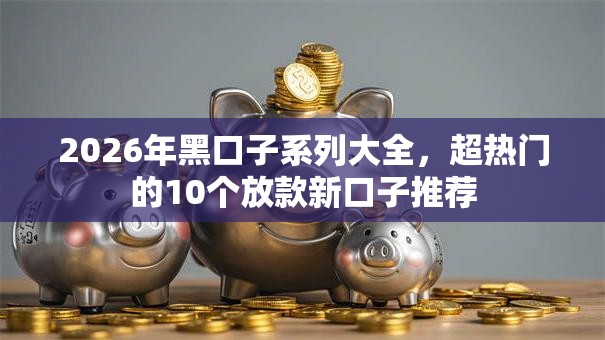 2026年黑口子系列大全，超热门的10个放款新口子推荐