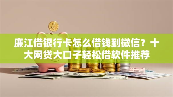 廉江借银行卡怎么借钱到微信？十大网贷大口子轻松借软件推荐