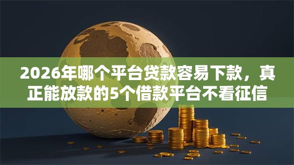 2026年哪个平台贷款容易下款，真正能放款的5个借款平台不看征信负债推荐
