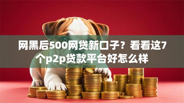 网黑后500网贷新口子？看看这7个p2p贷款平台好怎么样