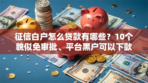 征信白户怎么贷款有哪些?10个貌似免审批、平台黑户可以下款的那种合集 征信白户怎么贷款有哪些?10个貌似免审批、平台黑户可以下款的那种合集