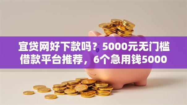 宜贷网好下款吗？5000元无门槛借款平台推荐，6个急用钱5000快审快贷无需征信软件盘点