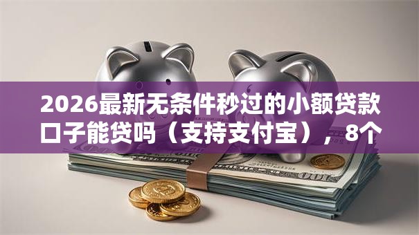 2026最新无条件秒过的小额贷款口子能贷吗（支持支付宝），8个无视一切是人就下款口子无私分享