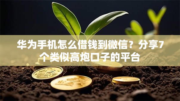华为手机怎么借钱到微信？分享7个类似高炮口子的平台