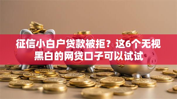 征信小白户贷款被拒?这6个无视黑白的网贷口子可以试试 征信小白户贷款被拒?这6个无视黑白的网贷口子可以试试