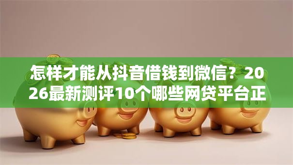怎样才能从抖音借钱到微信？2026最新测评10个哪些网贷平台正规