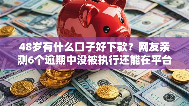 48岁有什么口子好下款？网友亲测6个逾期中没被执行还能在平台借钱盘点
