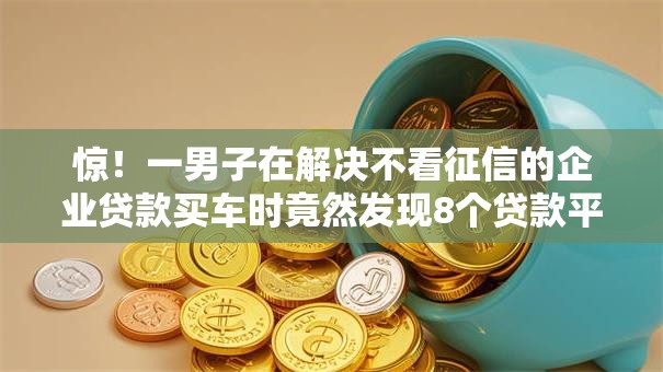 惊！一男子在解决不看征信的企业贷款买车时竟然发现8个贷款平台利息低好通过，事后分享了出来