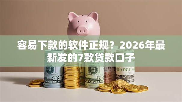 容易下款的软件正规?2026年最新发的7款贷款口子 容易下款的软件正规?2026年最新发的7款贷款口子