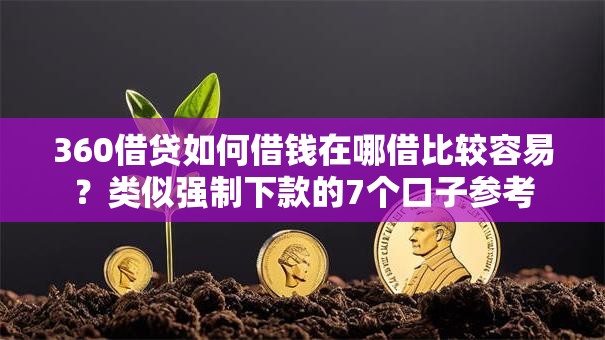 360借贷如何借钱在哪借比较容易？类似强制下款的7个口子参考