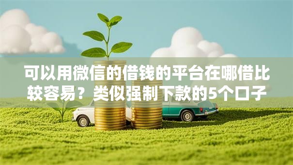 可以用微信的借钱的平台在哪借比较容易？类似强制下款的5个口子参考