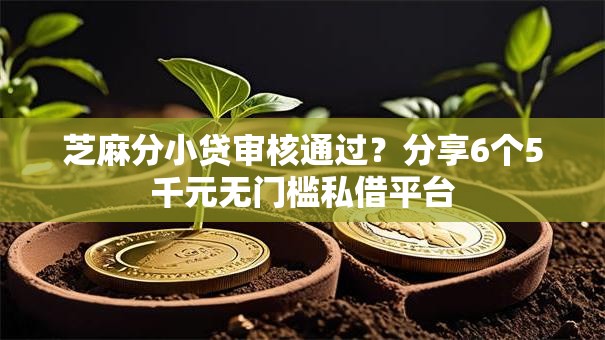 芝麻分小贷审核通过？分享6个5千元无门槛私借平台