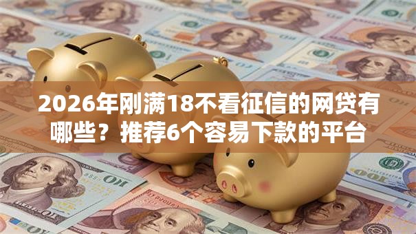 2026年刚满18不看征信的网贷有哪些？推荐6个容易下款的平台