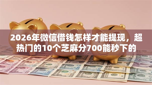 2026年微信借钱怎样才能提现，超热门的10个芝麻分700能秒下的平台推荐