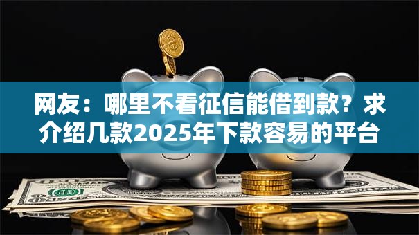 网友:哪里不看征信能借到款?求介绍几款2025年下款容易的平台 网友:哪里不看征信能借到款?求介绍几款2025年下款容易的平台