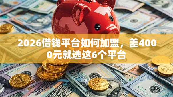 2026借钱平台如何加盟，差4000元就选这6个平台