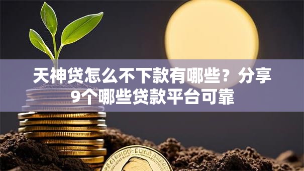 天神贷怎么不下款有哪些?分享9个哪些贷款平台可靠 天神贷怎么不下款有哪些?分享9个哪些贷款平台可靠