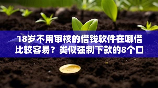 18岁不用审核的借钱软件在哪借比较容易？类似强制下款的8个口子参考