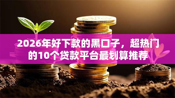 2026年好下款的黑口子,超热门的10个贷款平台最划算推荐 2026年好下款的黑口子,超热门的10个贷款平台最划算推荐