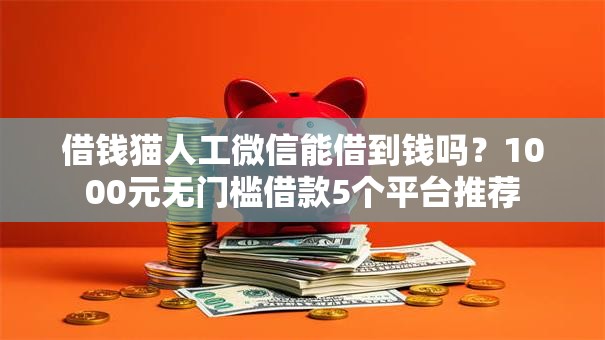 借钱猫人工微信能借到钱吗？1000元无门槛借款5个平台推荐
