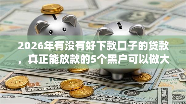 2026年有没有好下款口子的贷款，真正能放款的5个黑户可以做大额贷款app推荐