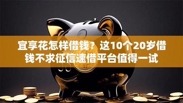 宜享花怎样借钱？这10个20岁借钱不求征信速借平台值得一试